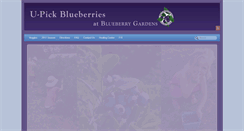 Desktop Screenshot of blueberrygardensupick.com