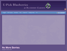 Tablet Screenshot of blueberrygardensupick.com